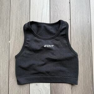 Black echt sports bra activewear